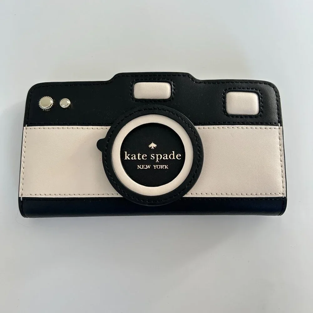 NWT Kate Spade Oh Snap Camera Large Slim bifold Wallet Kurt Geiger London - Picture 2 of 9